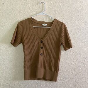 H&M Basic button top.